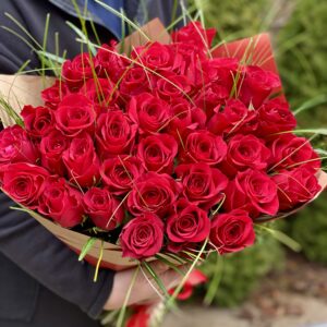 Kytice červených růží